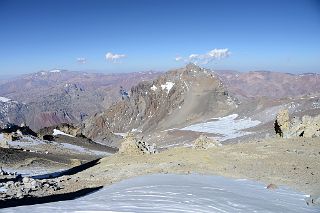 20 Cerro Ameghino With Cerro del Tambillo In The Distance Late Afternoon From Aconcagua Camp 3 Colera